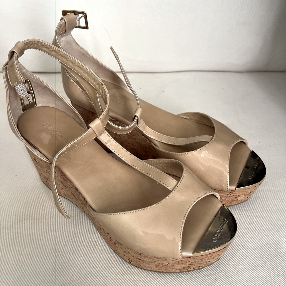 Women’s NWT Jimmy Choo Patent Leather Wedges